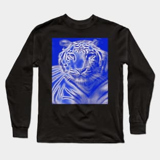 White Tiger from India - White colour Long Sleeve T-Shirt